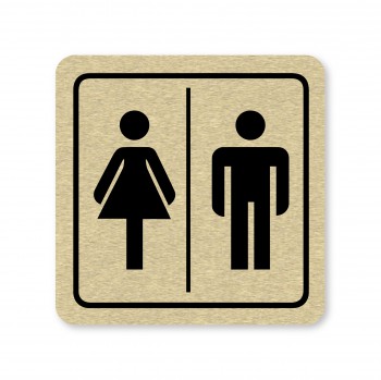 Poháry.com® Piktogram Sprchy ženy/muži zlato
