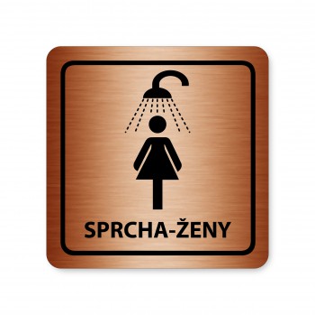 Poháry.com® Piktogram Sprcha-ženy bronz
