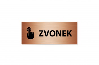 Poháry.com® Štítek Zvonek 02 bronz