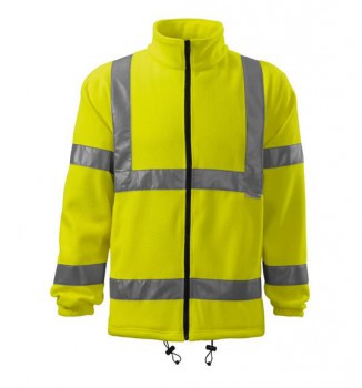 MALFINI ® Reflexní fleecová mikina HV Fleece Jacket Rimeck žlutá Velikost mikiny XL