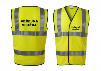 Poháry.com®  Reflexní vesta žlutá Veřejná služba - M unisex