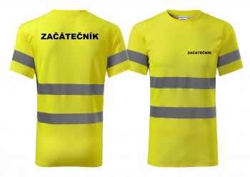 Poháry.com®  Reflexní tričko žlutá Začátečník - XXL pánské