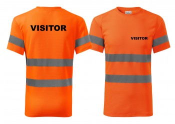 Poháry.com®   Reflexní tričko oranžová Visitor - XXL pánské