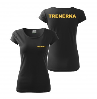 Poháry.com® Tričko dámské TRENÉRKA - černé XL dámské