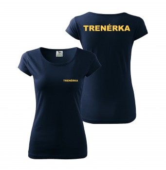 Poháry.com® Tričko dámské TRENÉRKA - nám. modrá XL dámské