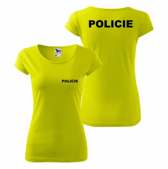 Poháry.com® Tričko dámské POLICIE - limetkové