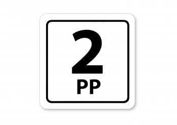Poháry.com® Piktogram 2 PP bílý hliník