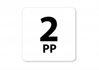 Poháry.com® Piktogram 2 PP bílý hliník 02
