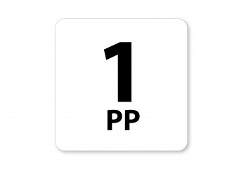 Poháry.com® Piktogram 1 PP bílý hliník 02