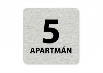Poháry.com® Piktogram 5.apartmán stříbro
