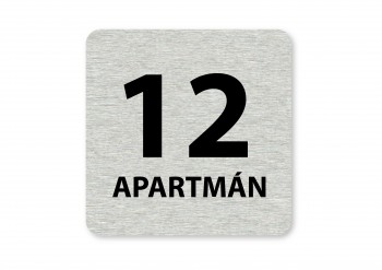 Poháry.com® Piktogram 12.apartmán stříbro