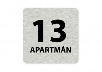 Poháry.com® Piktogram 13.apartmán stříbro