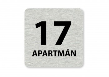 Poháry.com® Piktogram 17.apartmán stříbro
