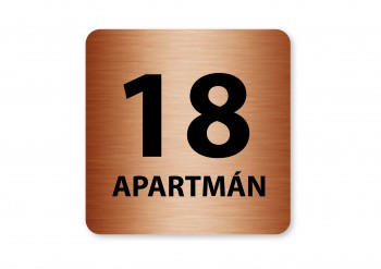 Poháry.com® Piktogram 18.apartmán bronz