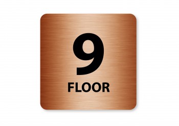 Poháry.com® Piktogram 9.floor bronz