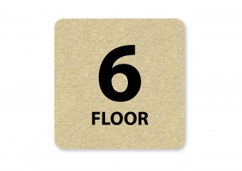 Poháry.com® Piktogram 6.floor zlato