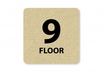 Poháry.com® Piktogram 9.floor zlato