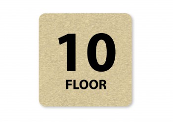 Poháry.com® Piktogram 10.floor zlato