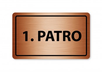 Poháry.com® Piktogram 1.patro 160x80mm bronz