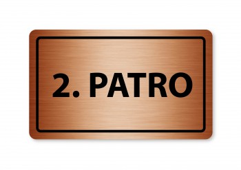 Poháry.com® Piktogram 2.patro 160x80mm bronz
