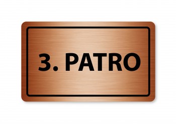 Poháry.com® Piktogram 3.patro 160x80mm bronz