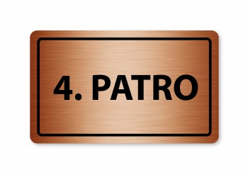 Poháry.com® Piktogram 4.patro 160x80mm bronz
