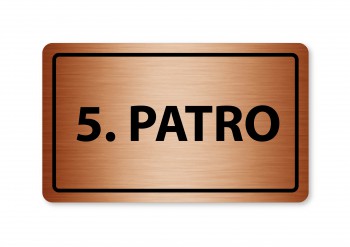 Poháry.com® Piktogram 5.patro 160x80mm bronz