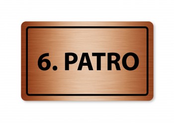 Poháry.com® Piktogram 6.patro 160x80mm bronz