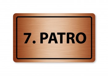 Poháry.com® Piktogram 7.patro 160x80mm bronz