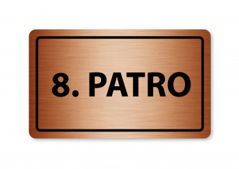 Poháry.com® Piktogram 8.patro 160x80mm bronz