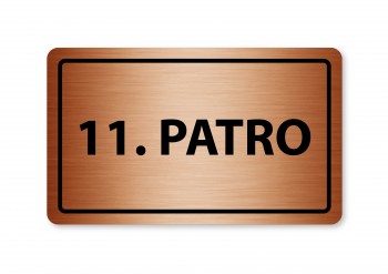Poháry.com® Piktogram 11.patro 160x80mm bronz