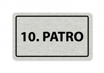 Poháry.com® Piktogram 10.patro 160x80mm stříbro