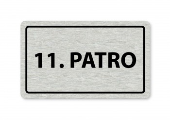 Poháry.com® Piktogram 11.patro 160x80mm stříbro