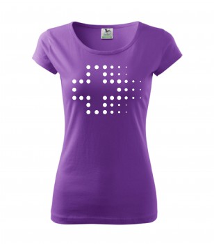 Poháry.com® Tričko pro zdravotní sestřičku D3 fialové XXL dámské