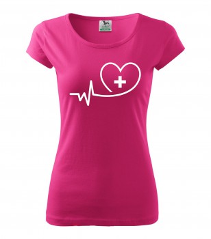 Poháry.com® Tričko pro zdravotní sestřičku D12 růžové