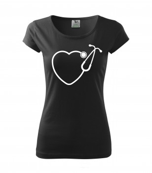 Poháry.com® Tričko pro zdravotní sestřičku D13 černé