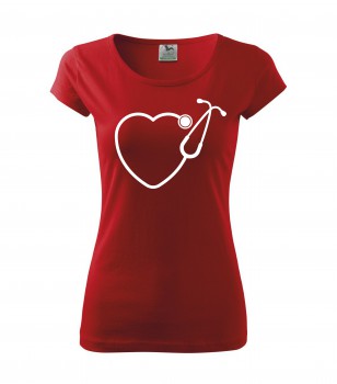 Poháry.com® Tričko pro zdravotní sestřičku D13 červené