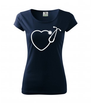 Poháry.com® Tričko pro zdravotní sestřičku D13 nám. modrá XS dámské