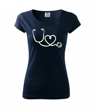 Poháry.com® Tričko pro zdravotní sestřičku D14 nám. modrá XS dámské