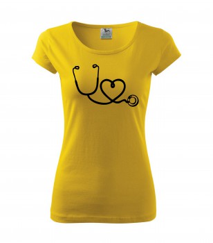 Poháry.com® Tričko pro zdravotní sestřičku D14 žluté XXL dámské