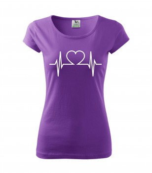 Poháry.com® Tričko pro zdravotní sestřičku D22 fialové L dámské