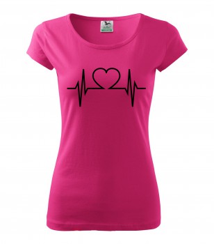Poháry.com® Tričko pro zdravotní sestřičku D22 růžové/č XXL dámské