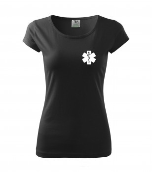 Poháry.com® Tričko pro zdravotní sestřičku D15 černé XXL dámské