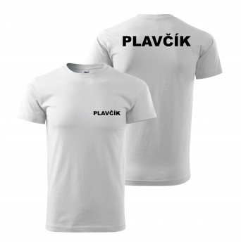 Poháry.com® Tričko PLAVČÍK bílé/černý potisk XL pánské
