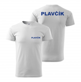 Poháry.com® Tričko PLAVČÍK bílé/modrý potisk XL pánské