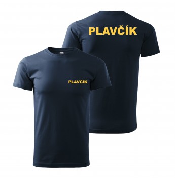 Poháry.com® Tričko PLAVČÍK nám. modrá/žlutý potisk XL pánské