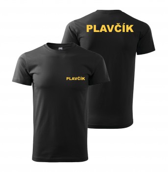 Poháry.com® Tričko PLAVČÍK černé/žlutý potisk XL pánské