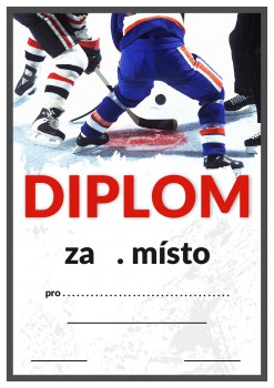 Poháry.com® Diplom hokej D20
