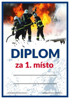 Poháry.com® Diplom hasiči D23