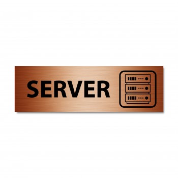 Poháry.com® Popisek dveří - Server bronz